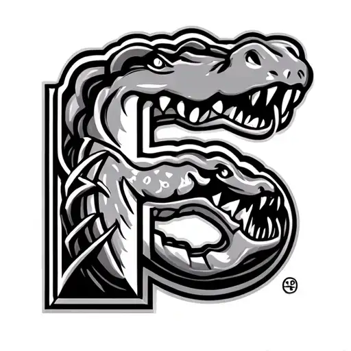 Florida Gators Logo Inside The Letter F