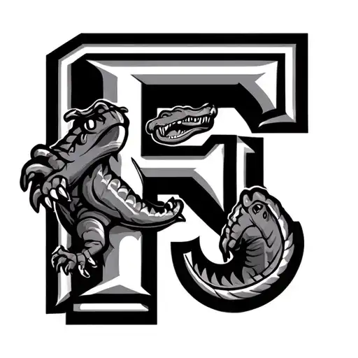Florida Gators Logo Inside The Letter F