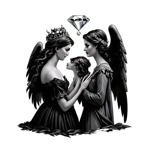 The Grazer And Angel And Princess And The Owner And Diamond