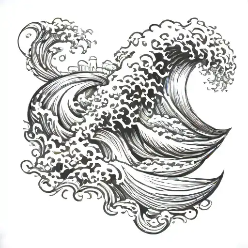 Beach Waves Crashing Amd Flowing Like