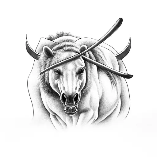 Horse With Bear Claw