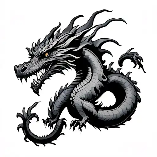 Back Dragon Tattoo