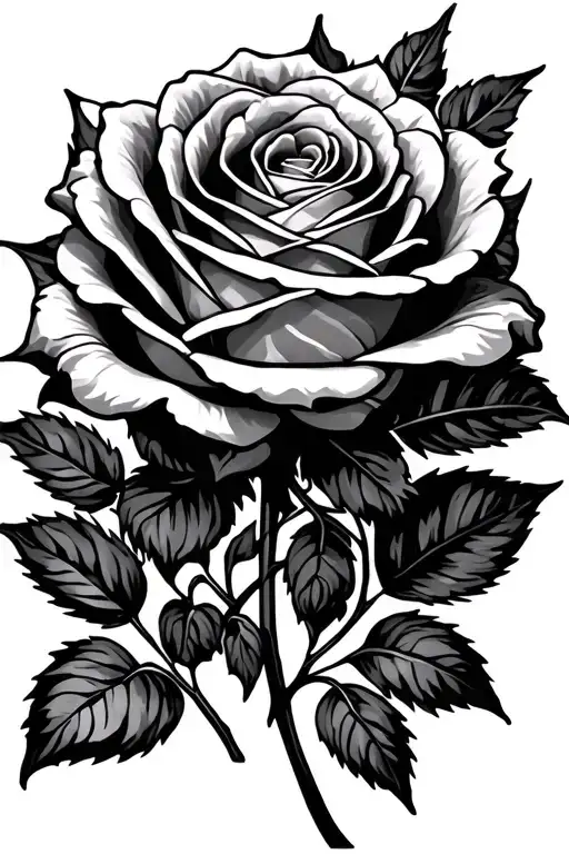 Intricate Rose No Leafs