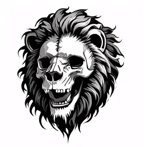 Skull And Lion