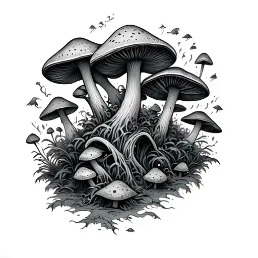 Trippy Psychedelics Mushroom Forest Arm Sleeve