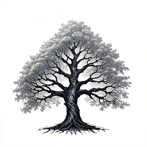 Hand As A Family Tree And The Fingers Are The Branches