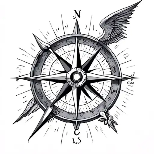 Sagittarius And Compass