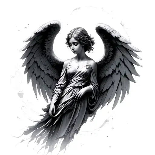 Angel Sorrouded By The Space