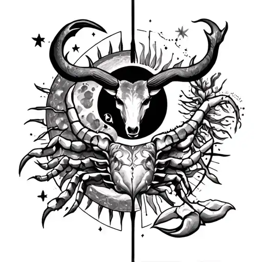 Taurus Sun Cancer Moon And Scorpio Rising Arm Sleeve