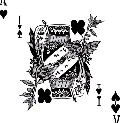 Plants Wrapped Plus Play Card King And Queen Of Heart