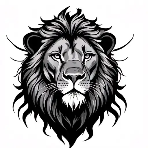 Fine Line Tattoo Lion