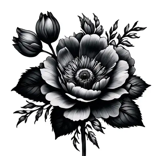 Fine Line Tattoo Flowers