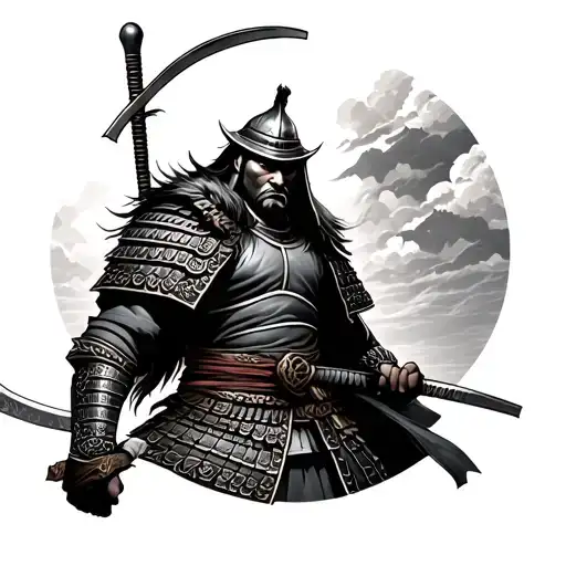 Generate Tatto In Forearm Inspired By Samurai Warrior