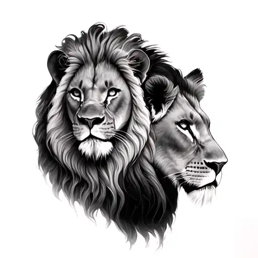 Lion And Lioness