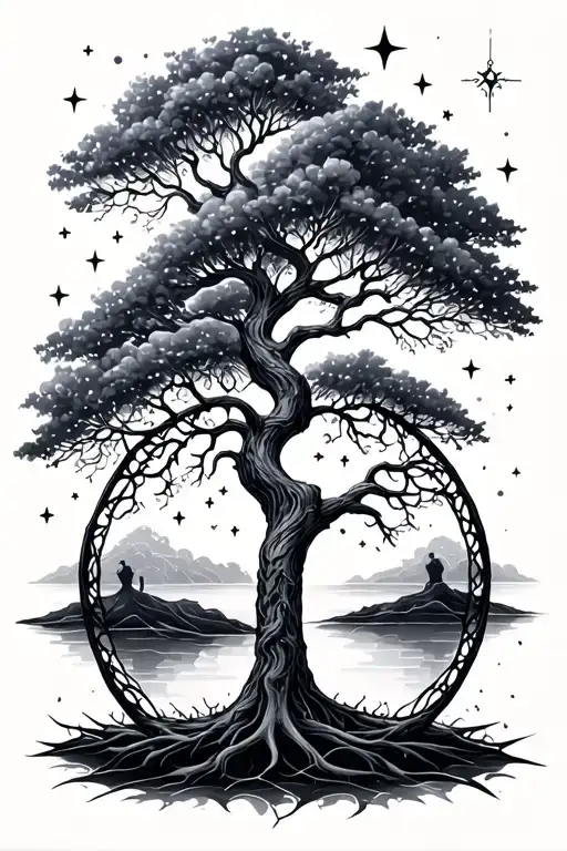 Tree Of Life With Stars