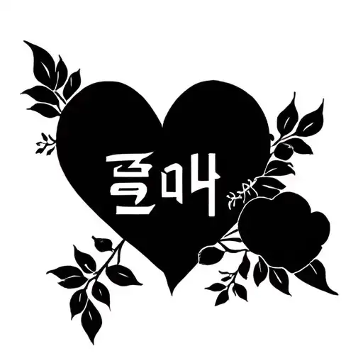 Muskan Name Design Tatto In Korean Finger Heart