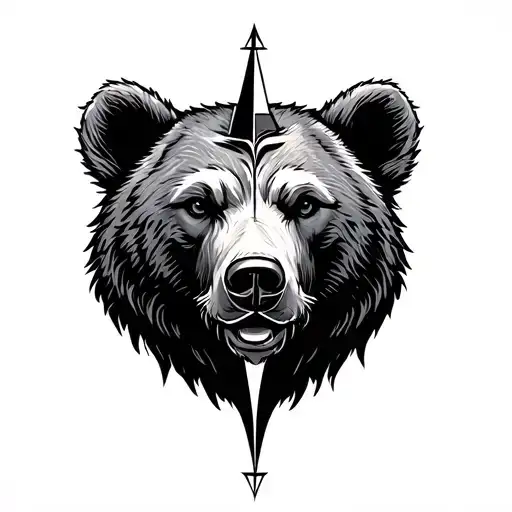 Compass Bear Head