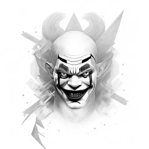 Half Warrior Half Clown