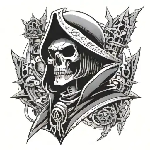 Skull Captain Harlock Animation Design