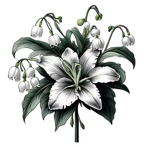 Lily Of The Valley And Hawthorn Flowers