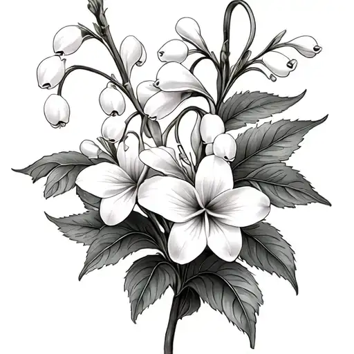 Lily Of The Valley And Hawthorn Flowers