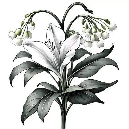 Lily Of The Valley And Hawthorn Flowers