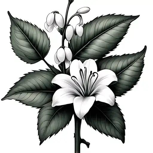 Lily Of The Valley And Hawthorn Flowers