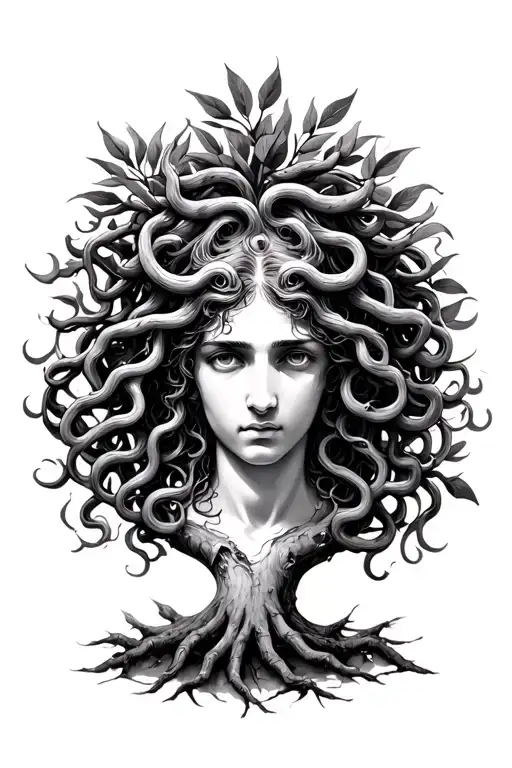 Olive Tree And Medusa Greek Mythology