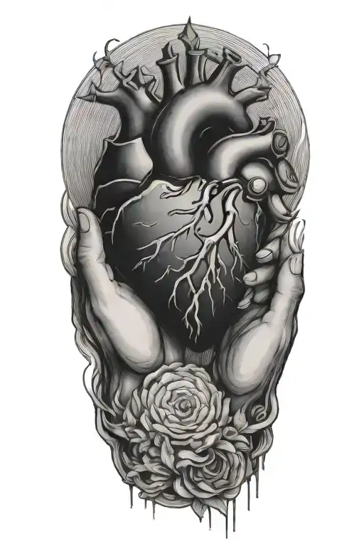 Hands Holding A Heart Beat