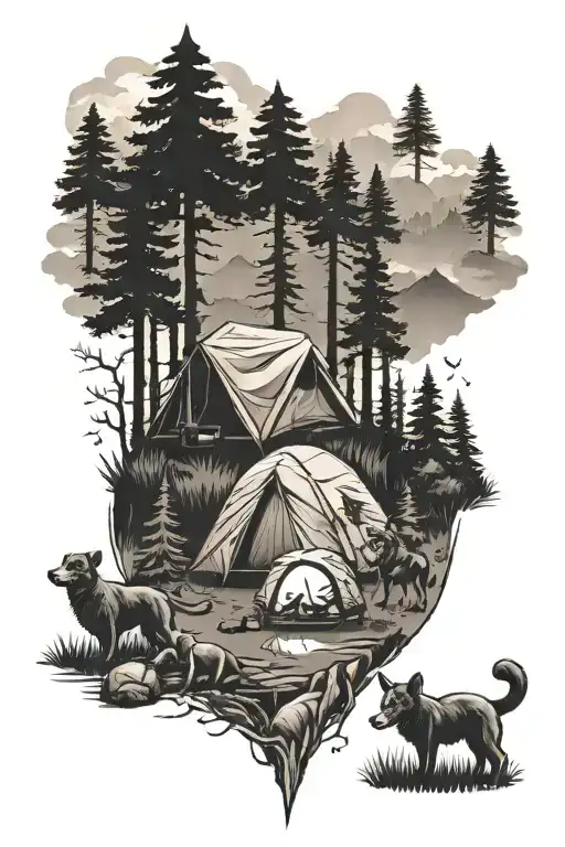 Camping Scene