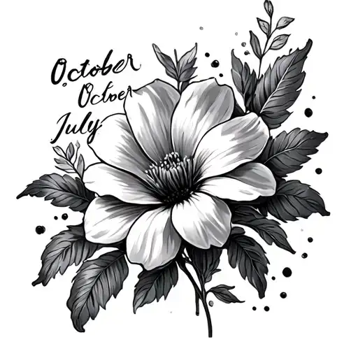 July August October Birth Flower
