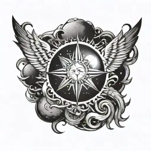 Be The Light With Moons Protection Symbol