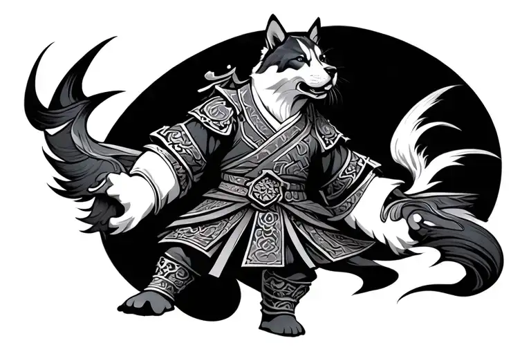 Manchurian Warrior Standing