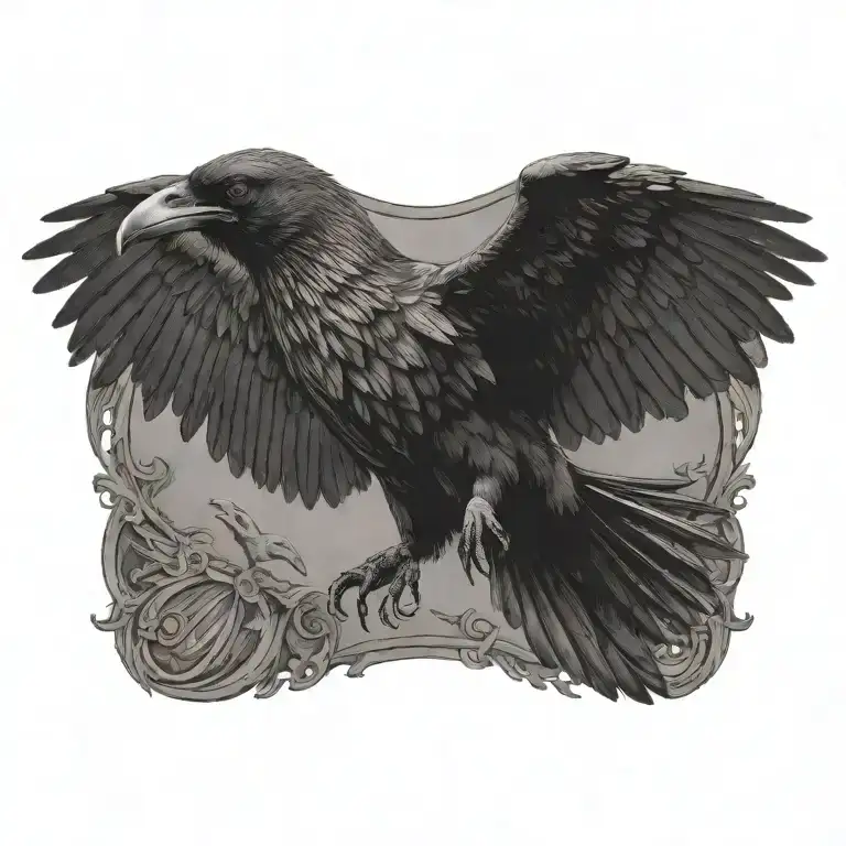Hugin And Munin Raven Flying Chest