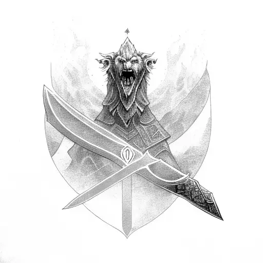 Tolkien Inspired Sword With Sola Scriptura