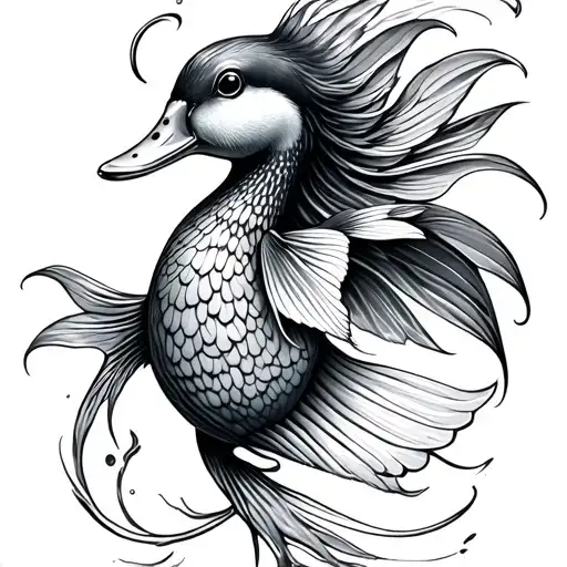 Duck Mermaid Fish