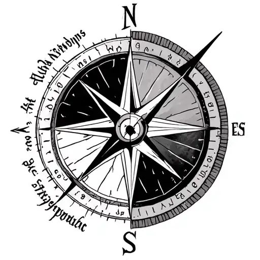 4 Stoic Virtues On A Compass