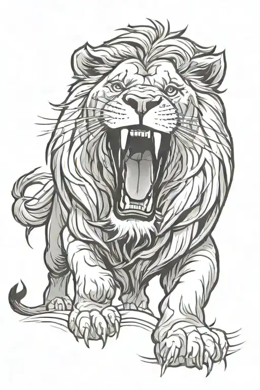Lion Roaring