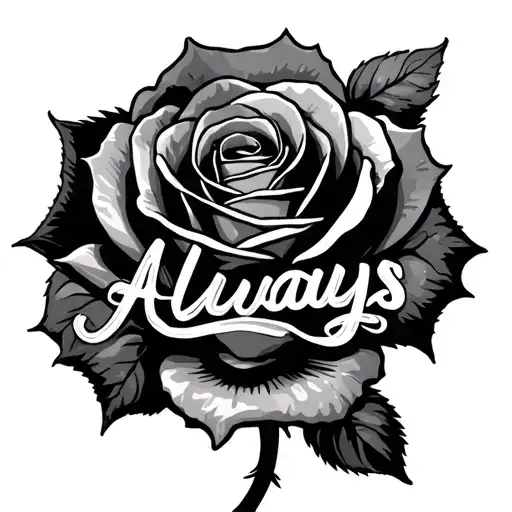 Rose With Words Always
