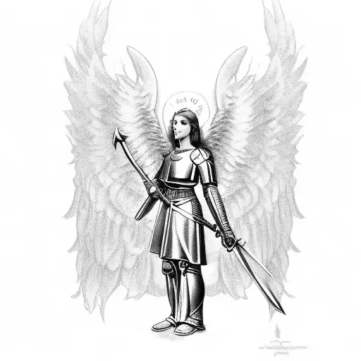 Angel Joan Of Arc With Sword