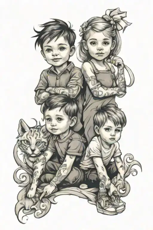 Fsmily Members 2 Children