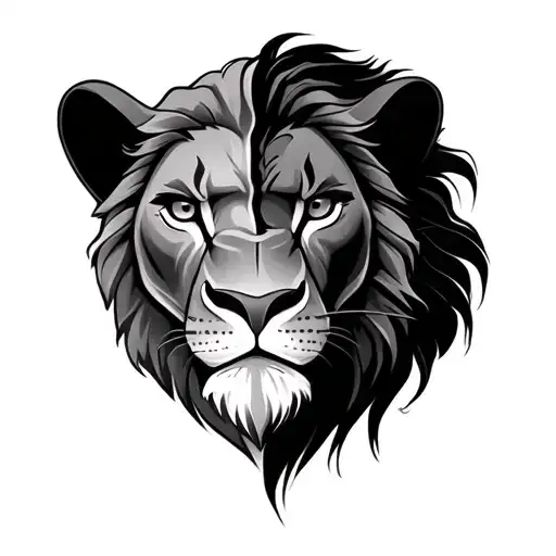 Scar From Lion King Half Face