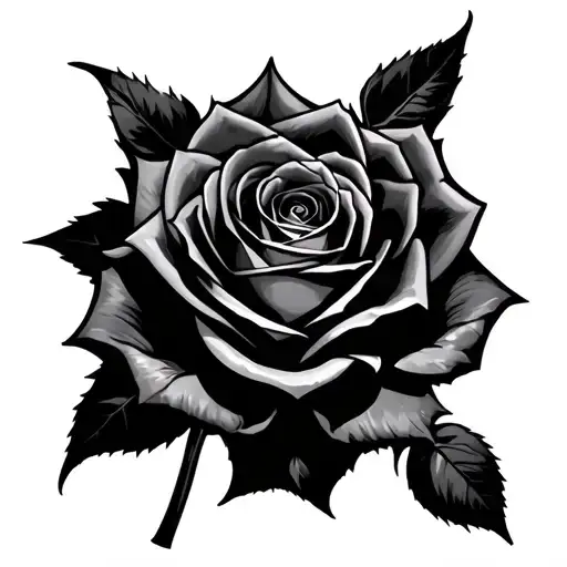 Vampire Vangs With Rose In Its Mouth