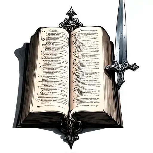 Bible Sword Wrapped Scripture