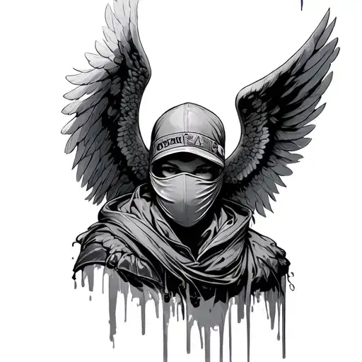 Angel With Ski Mask
