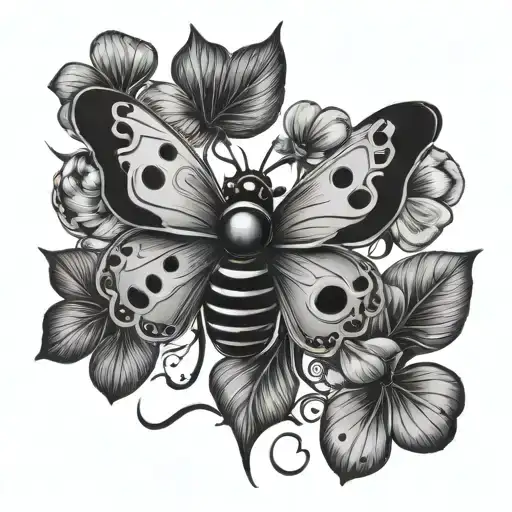 Just Breathe Four Leaf Clover Lady Bug Wings