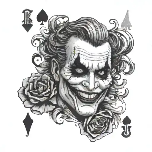 Playing Cards With The Joker From Suicide Squad