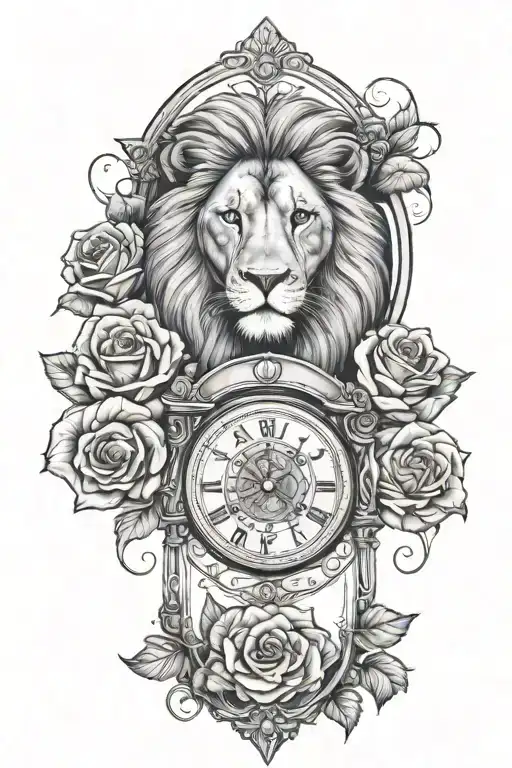 Roses Hourglass Lion