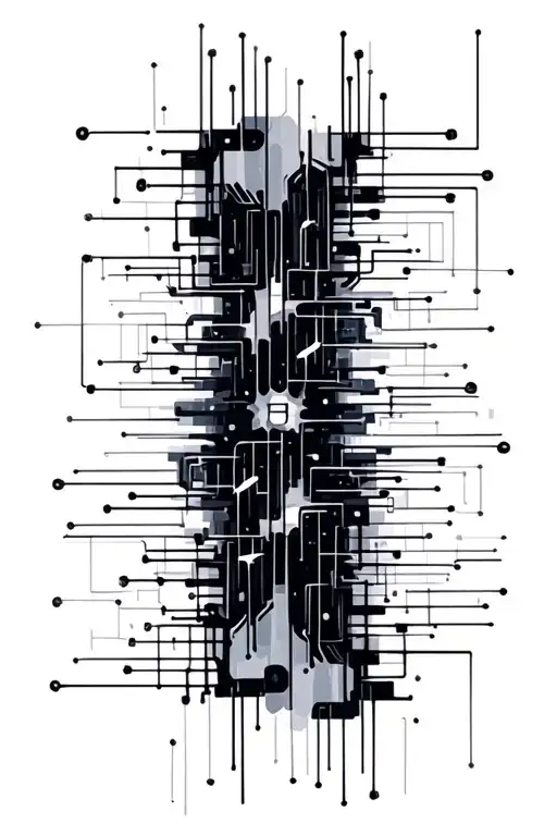 Abstract Logic Gates Connecting