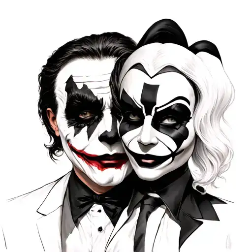 Joker & Harley Quinn Comedy Versus Tragedy Mask